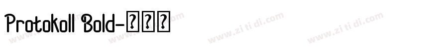 Protokoll Bold字体转换